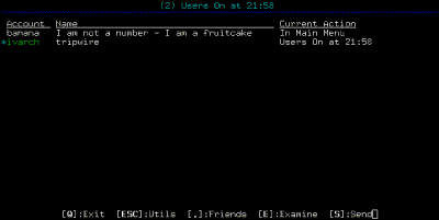 [users on]